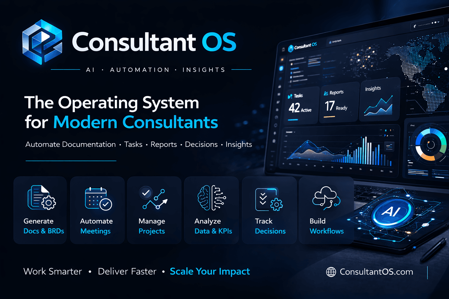 Screenshot of Consultant OS: AI-Powered Consulting Workspace