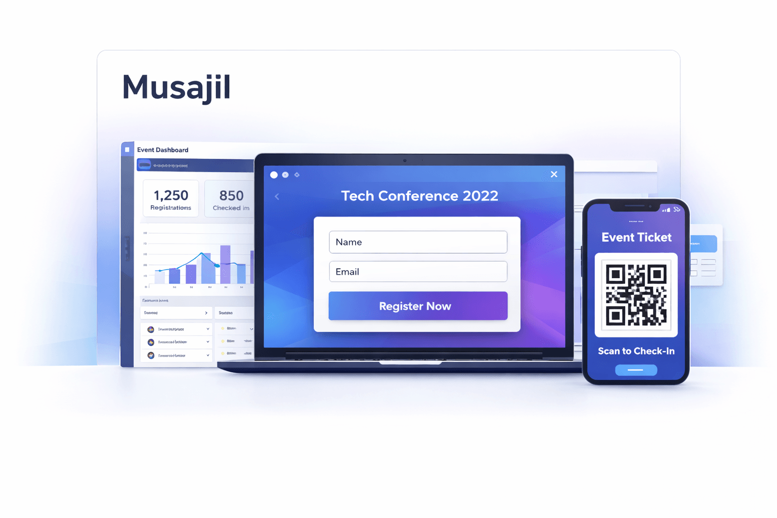 Screenshot of Musajil: Enterprise Event Management Platform