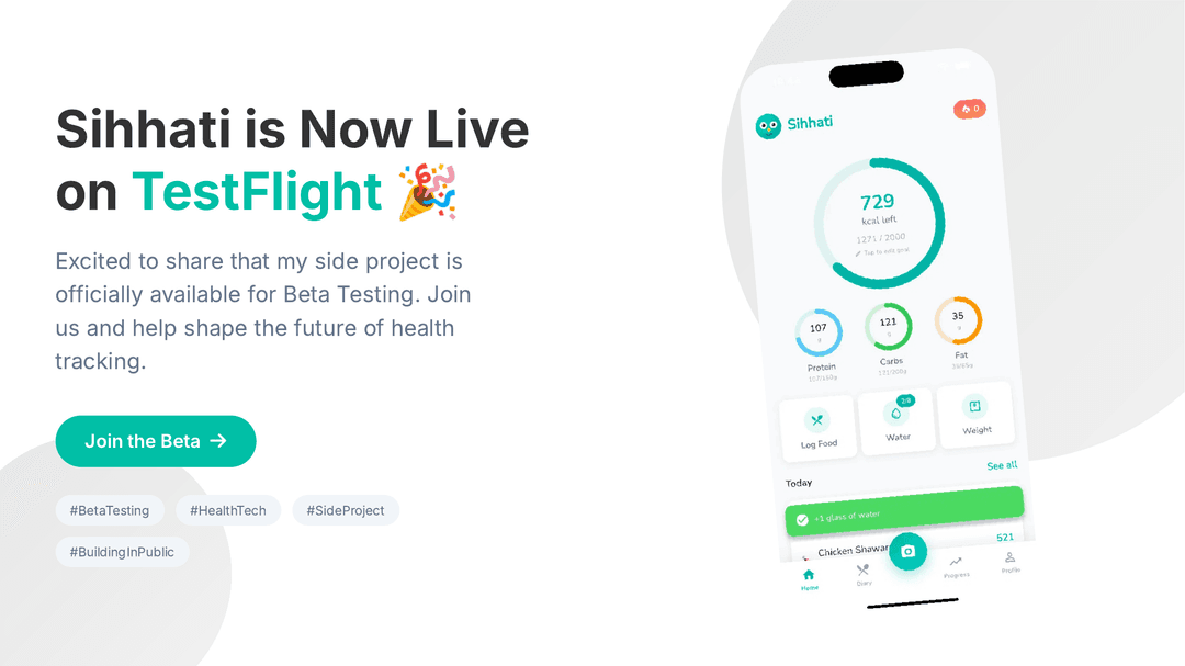 SIHHATI: Health & Wellness Tracking Platform